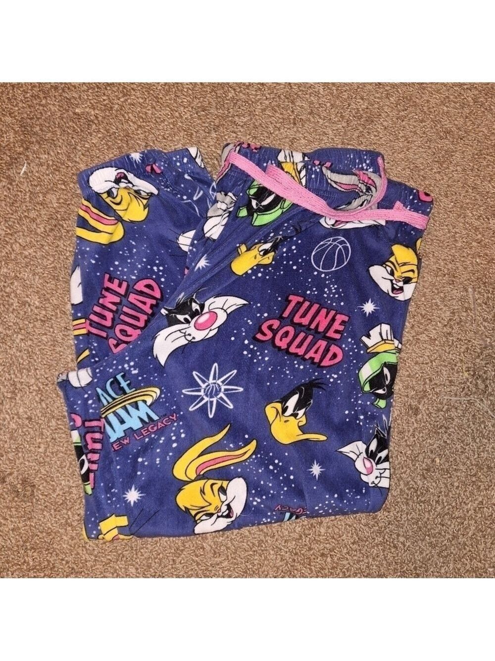 Space Jam Tune Squad Fleece Pajama Pants Plus Size 3X